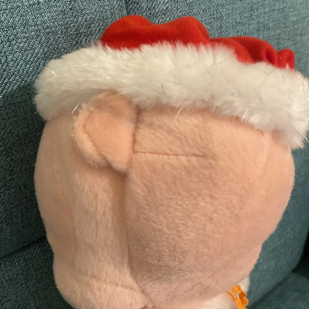 Vintage Disney Mickey Mouse and Looney Tunes Porky Pig Santas Stuffed Animals - Picture 3 of 11